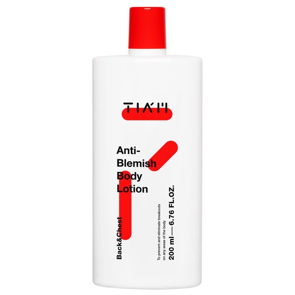 TIA'M TIAM Anti-Blemish Body Lotion, Body Acne Treatment, bacne, Great for fighting breakouts and acne scars removal, 6.76 FL.OZ.