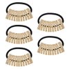 Xiwstar 5Pcs Elastic Hair Scrunchies Rhinestone Hair Bands Crystal Hair Ties Hairband Girls Women Headband Ponytail Holder Hair Accessories