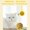 Arrebol Cat Chew Toys for Indoor Cats,Teeth Cleaning, Dental Health, Improve Digestion, Interactive Cat Teething Toy Cat Dental Toys(3Pcs) 2PCS Colorful Yarn Cat Balls Built-in Bell