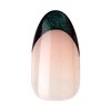 KISS imPRESS No Glue Mani Press-On Nails, Premium, Visions', Green, Medium Size, Almond Shape, Includes 30 Nails, Prep Pad, Instructions Sheet, 1 Manicure Stick, 1 Mini File