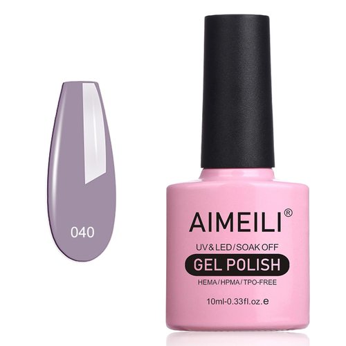 AIMEILI Soak Off U V LED Gel Nail Polish - Cashmere Kind of Gal (040) 10ml