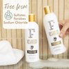 FILPO Coconut Milk Moisturizing Shampoo - Sulfate Free Coconut Milk Shampoo with Coconut Oil and Argan Oil, Clarifying Shampoo for Natural Hair Care, Coconut Shampoo for Curly Hair