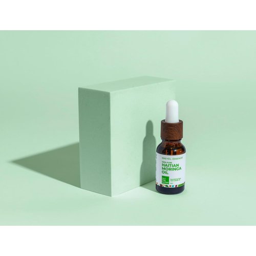 Kreyol Essence - Haitian Moringa Oil 15 Ml - For Face, Hair and Body, 40 Antioxidants, Behenic, Oleic Acid and Vitamin C, For All Skin Types, Natural Ingredients