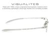 Visualites 1 Crystal 3.50 Power Lightweight Rimless Reading Glasses For Men and Women