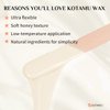 KOTAMU Wax Beads for Sensitive Skin, lLB Cream Hard Wax Beans for Both Fine & Coarse Body Hair