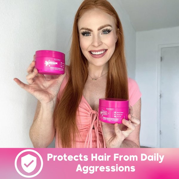 HAIR MASK FOR DAMAGED HAIR BRAZILIAN BONDOX TREATMENT 1.06 oz Thermal Activated Mask for Dry Frizzy Hair | Formaldehyde Free | Results for up to 1-3 months | prunus oil | seaweed collagen