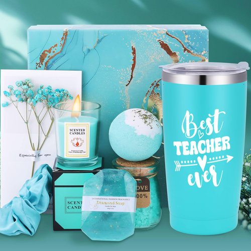 Women Spa Gifts Basket Birthday Box Set Female Teacher End of Year Middle High School Best Coworker Appreciation Thank You Cute Personalized Present Birthday Christmas Music Art Dance Funny Cool
