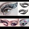 Eye shadow Tattoo Sticker 20pcs /10 Pairs Temporary Eye Tattoo Makeup Transfer Stickers Eyeliner Eyeshadow Sticker Eyes Makeup Party Lace Stickers on Face