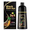 cosmpro Black Hair Dye Shampoo 3 in 1 for Gray Coverage for Women/Men Instant Hair Color Shampoo Natural Herbal Semi Permanent Champu Para Canas