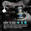 Gorilla Mode Base Pre Workout - Raises Nitric Oxide · Intense Focus & Drive · Endurance · Power - L-Citrulline, L-Tyrosine, Betaine, Alpha-GPC, Caffeine, Huperzine A - 360 Grams (Blue Raspberry)