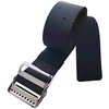 LAMBOX Vinyl Gait Belt-Easy Wash Walking Transfer Belt with Metal Buckle for Elderly Pediatric Caregiver Nurse Therapist (Black, 60 inch)
