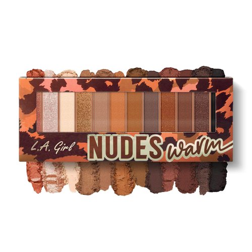 L.A. Girl Nudes Eyeshadow Palette, Warm GES317