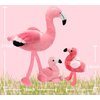 Qpewep 21Inch Flamingo Stuffed Animal Toys with 4 Babies Soft Plush Flamingo Inside Pink Plushie Machine Washable for Kids Birthday Toddlers Kids Zoo Flamingo Party Decor Xmas Gift