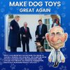 Dr. Fauci Dog Chew Toy for All Breeds | Anthony Fauci Chew Toy with Squeaker | Republican Novelty Gag Gift | Durable Triple Stitched Polyester, 12" Tall