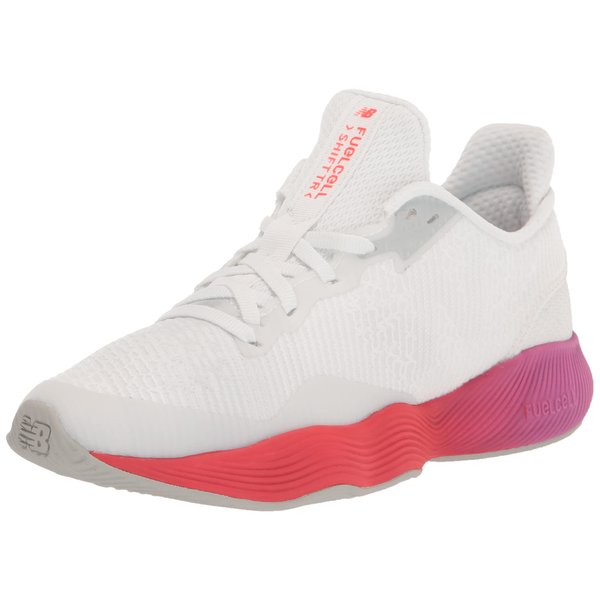 New Balance Women's FuelCell Shift Tr V1 Cross Trainer, White/Magenta Pop/Electric Red, 9