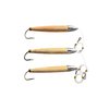 EatMyTackle Cedar Plug Saltwater Fishing Lure - Fully Rigged (6 inch, 3 Pack)