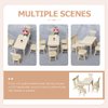 Toddmomy 1 Set Doll Furniture Miniature Furniture Decorative 1/12 Scale Miniature Table Chair Set For Dollhouse Kitchen Food Decoration Accessories ( As Shown B)