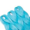 VOKEYLA Blue Braiding Hair Braid in Hair Extensions for Twist Braid 3 Pack Braiding Hair High Temperature Synthetic Fiber Light Blue Jumbo Braid for Women (Color:Azure Blue)