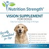Nutrition Strength Eye Care for Dogs Daily Vision Supplement with Lutein, Zeaxanthin, Astaxanthin, CoQ10, Bilberry Antioxidants, Vitamin C, Vitamin E Support for Dog Eye Problems, 120 Chewable Tablets