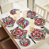 96Pcs International World Flags Party Supplies Country Flag Paper Plates Napkins Travel Trip Around the Globe Party Decorations World Flag Dinnerware Party Favor for Birthday Party Tableware Serves 24