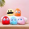 WjcnPac-Man 6inches Pac Plush Toy, Ghost Stuffed Plushes,Set of 5 Toys Can Be Used for Party Decoration, Soft and Comfortable Stuffed Animal, Suitable for Birthday Gifts, Children's Day Giftsetc.