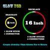 Glow Sticks 207Pcs Bulk Party Pack 8” Glow In The Dark Sticks Glow Party Supplies Bracelets And Glow Eyeglasses And Necklaces Earrings Favors For You... (207PCS)