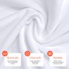 TASALON Microfiber Hair Towel - 10 Pack - Salon Towels - Quick Dry Microfiber Towels - 29 x 16 Inches Ultra-Soft Microfiber Towel for Hair, Facial Towels with Soft Absorbant - White