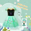 Meland Princess Dress Up for Girls - Dress Up Clothes for Little Girls with Cape, Princess Toys for Girls Age 3,4,5,6 Year Old, Christmas Birthday Gift for Toddler Girls Halloween Role Play