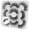 Fluffy Mink False Eyelashes Dramatic Thick Curl Lashes 20mm Long Faux Mink Lashes 3D 5D Wispy Fake Eyelashes 5 Pairs Pack, by Kmilro