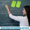 2 Pack Chalkboard Eraser - Washable Reusable Microfiber Eraser Cleaning Chalk/Markers/Duster Tool in Home Classroom Office Attached 2 Pcs Microfiber Cloth WP03