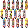 Sosation 18 Pcs Mini Finger Skateboard Christmas Party Gift Favors Mini Skateboards for Kids Novelty Skateboard Toys Fingerboard Decorations Fingertips Movement Finger Toy(Stylish Style)