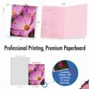 The Best Card Company - 10 Blank Note Cards with Flowers (4 x 5.12 Inch) - Floral Notecards, All Occasion Boxed Assortment - Cosmos-Politan M6029