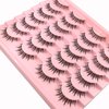 Manga Lashes Natural Look That Look Like Individual Clusters, Anime Short Japanese Spiky Doll False Eyelashes, 14 Pairs Wispy Korean Asian Cosplay Lashes with Clear Band Pack by Heracks(02)