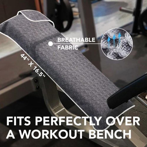 desired body Gym Towels for Sweat (2 Pack) - Absorbent Waffle Fabric Texture Workout Towels for Gym, Sports, and Exercise - Quick-Drying, Odor-Free, and Lightweight - for Men and Women