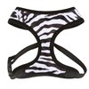 East Side Collection Polyester Plush Zebra-Print Dog Harness, Small