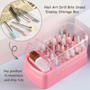 FSpronail Nail Bit Holder & Nail Drill Bit Cleaner 2 in 1, 30 Holes Nail Drill Holder Organizer Nail Bit Brush Cleaner Drill Bit Holder for Nails Dustproof Stand Displayer Storage Box Tools