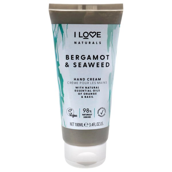 I Love Naturals Bergamot and Seaweed Hand Lotion - Hand Lotion for Dry Skin - Moisturizing Lotion with Shea Butter and Coconut Oil - 3.38 oz