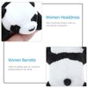 FRCOLOR Scrunchy Panda Hair Rope Headband Tiara Bun Hair Clip Hair Clips Ears Fluffy Hair Scrunchies Panda Hair Tie Panda Doll Hair Tie Panda Doll Hairband Animal Flannel The Bubble