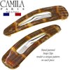 Camila Hair Clip French Hair Barrettes, 2 Inch, Set of 2, Strong Hold, No Slip Grip, Made in France