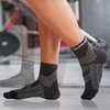 TechWare Pro Ankle Compression Socks - Plantar Fasciitis Socks. Ankle Brace & Foot Support. (Black Medium)