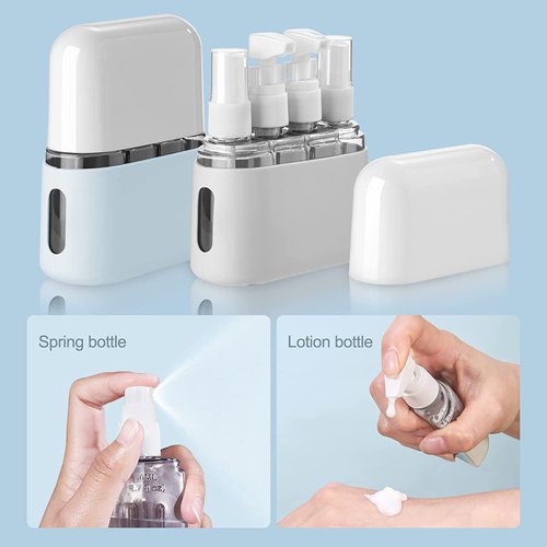 Madenia 8 Pack Travel Bottles Set for Toiletries, TSA Approved Travel Containers, Leak Proof Travel Size Accessories, Perfect for Business or Personal Travel Use