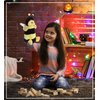 DolliBu Honeybee Plush Hand Puppet - Soft Bee Puppet Stuffed Animal Hand Puppet Toy, Perfect for Puppet Show Games, Puppet Theater Show for Kids, Toddlers, Cute Puppets for Educational Toy - 10 Inch