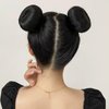 10Pcs Hair Bun Maker Black Lazy Hair Curler Bun Clips French Deft Maker Snap Roll Sponge Flexible Chignon Donut Quick Twister Hair Styling Accessories for Women Girls