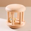 Promise Babe Infant Gym Organic Wooden Rattle Wooden Bells Rattles Nursing Shower Gifts Waldorf Toys