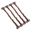 4PCS Face Lifting Band with Hairclip, Reusable Hairpin Facial Lifting Bands Invisible Facelift Patch Straps for Hair, Adjustable Elastic Band (Brown)