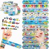 48 PCS Transportation Party Favors 24PCS Tattoos Stickers 24PCS Slap Bracelets Wristbands Perfect for Themed Birthday Baby Showers or Classroom Rewards Ideal Decor and Gifts for Girls and Boys