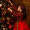 4Pcs Christmas Hair Bows Clips Plaid Ribbon Hair Accessories Red Green Xmas Barrettes Party Decorations for Women
