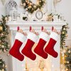 Christmas Stocking Holders for Mantle,6 Pack Adjustable Stocking Holder Non-Skid Stocking Hangers Lightweight Stocking Hooks for Fireplace,Mantel Stocking Holders Clip for Xmas Home Party Decoration