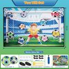 PP PICADOR Soccer Game Mat Set for 3 4 5 6 7 8 Years Old Kids Toddler, Outdoor Backyard Indoor Mini Soccer Toss Toys, with 2 Velcro Soccer Balls Boys Girls Training Goals Birthday Gifts