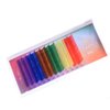 Scala 8-20mm Lashes 12 Rows 6 Colors Thickness 0.10 C Curl Individual Mink Eyelash Extension Rainbow Colored Eyelashes Natural Lashes Mix Tray (13mm)